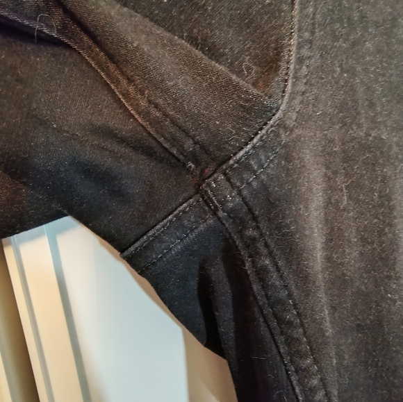 Rag & Bone Flat Front High Rise Pull-on Elastic Waist Black Denim Jeans, L - Picture 7 of 8